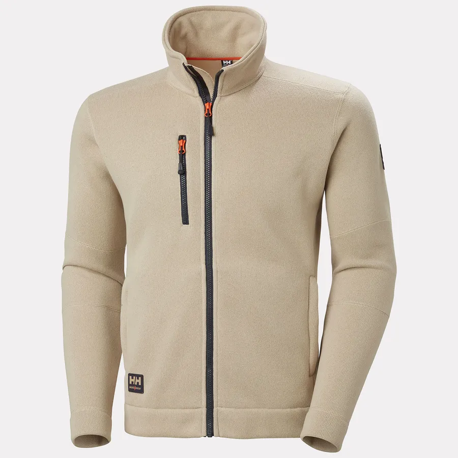KENSINGTON KNIT FLEECE JACKET 789 SAND / EBONY