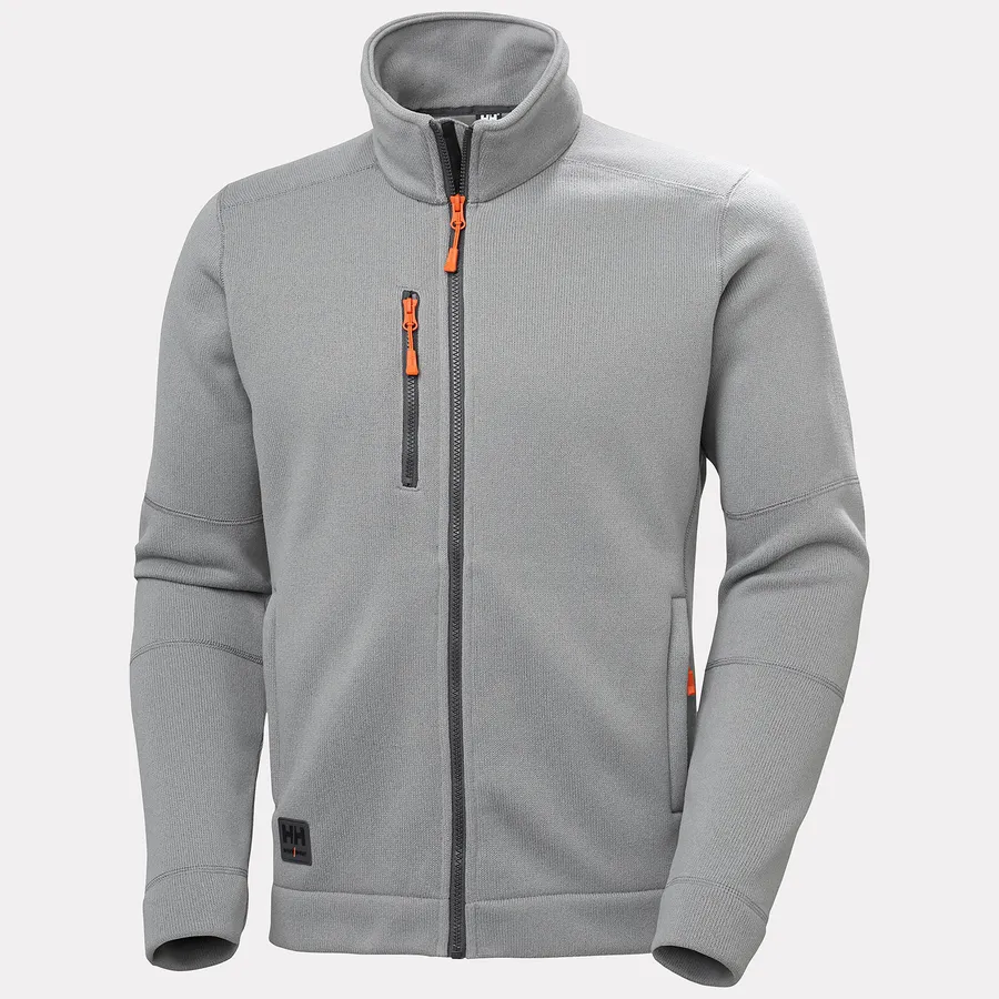KENSINGTON KNIT FLEECE JACKET 930 MID GREY
