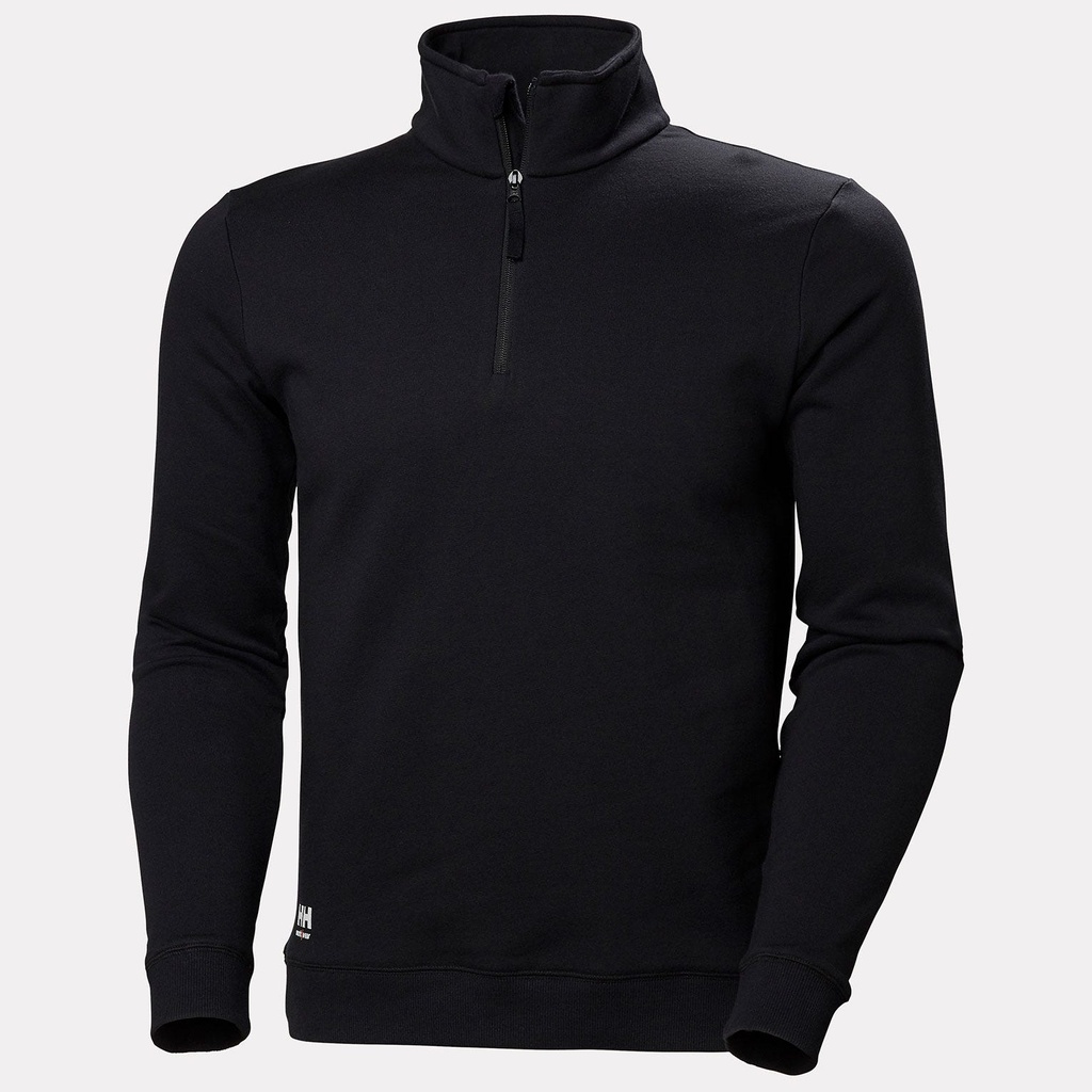 MANCHESTER HALF ZIP SWEATSHIRT 991 BLACK