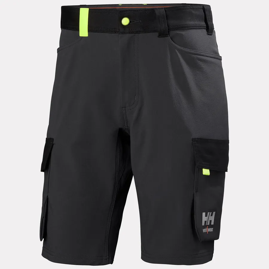 [77508_989-C44] OXFORD 4X CARGO SHORTS 989 EBONY/BLACK (C44)
