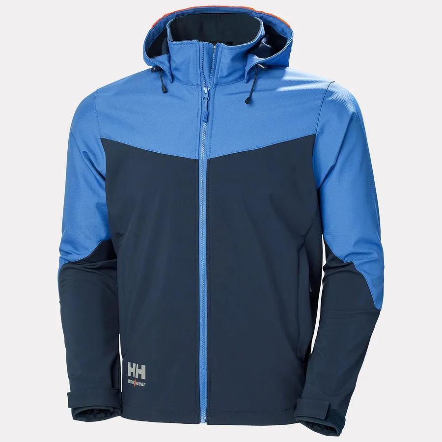 [74290_595-2XL] OXFORD H. SOFTS JACKET 595 NAVY/STONE BLUE (2XL)