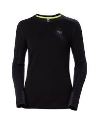 W HH LIFA MERINO CREWNECK 595 NAVY/STONE BLUE