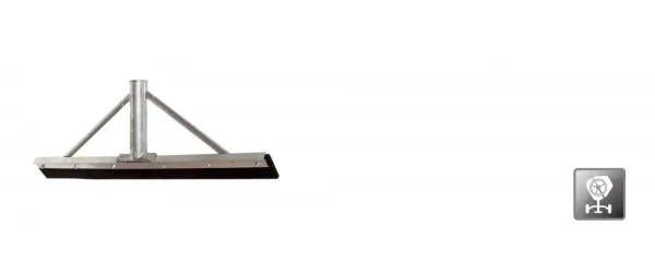 [3000411] ALU-RUBBER VLOERWISSER (600MM VERST. M/ST 1.7M)