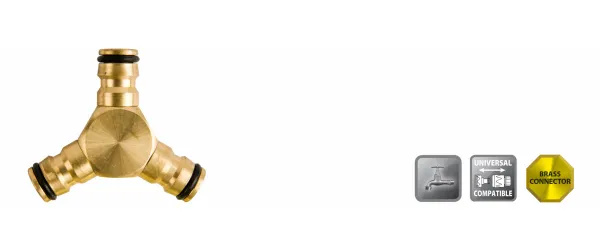 [744441] DRIEWEGKOPPELING (BRASS BLISTER)