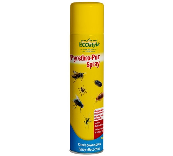 ECOSTYLE PYRETHRO-PUR SPRAY TEGEN VLIEGENDE & KRUIPENDE INSECTEN - 400 ML