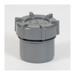 PVC SCHROEFDEKSEL GRIJS 110MM (in de mof)