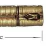 [S-2809-24] 2 HULZEN VOOR KEILBOUTEN+MOER M6x50mm