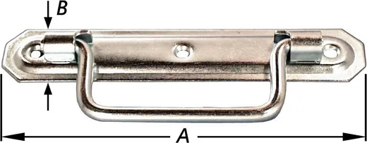 [S-7351] 2 KOFFERGREPEN. LAAG MODEL 160 mm