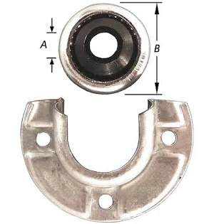 [S-1015-31] 2 STEUNEN VOOR VOORZETLUIKEN76 MM