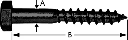 6 HOUTDRAADBOUTEN.ZESK..ZWART8X30 MM
