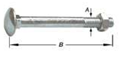 [1-0179-31-840] HOUTBOUTEN. VIERKANTKRAAG. RVS M8 x 40mm