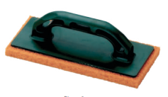 [1-9531-2814] PLAKIJZER. GROF SCHUIMRUBBER 280x140 mm