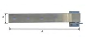 [1-2416-270] STALDEURSCHARNIER. RVS 270 mm