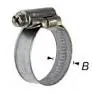 [S-4102-1220] 2 DARMKLEMMEN. INOXBAND (12-22 MM)