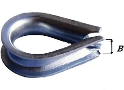 [S-0504-3] 2 KABELKOUSEN VERZINKT (3 MM)