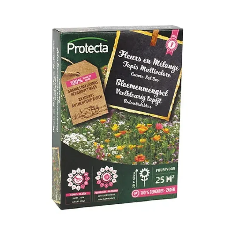 Gebloemde Tapijtmix 25 m² (veelkleurig tapijt)