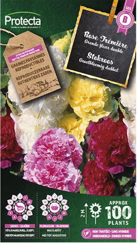 STOKROOS GROOTBLOEMIG DUBBEL GEMENGD