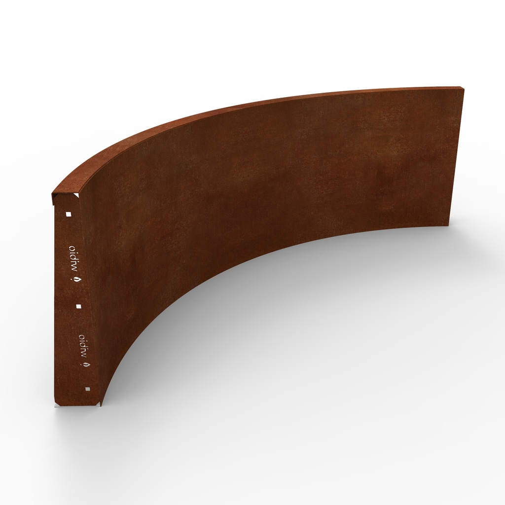 [SB.C.210.RI.1000] BINNENBOCHT PANEEL IN CORTEN (100CMX H 21CM)