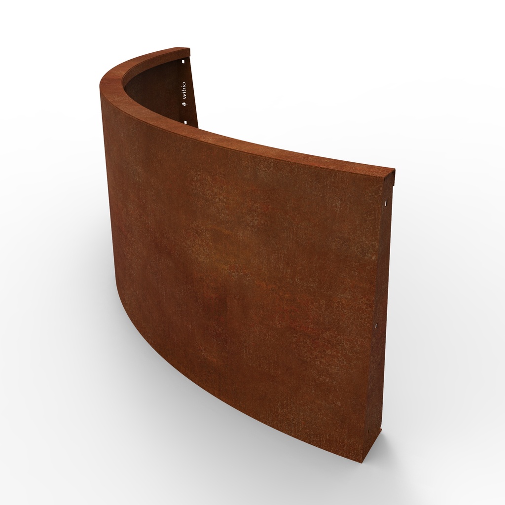 [SB.C.210.RO.1000] BUITENBOCHT PANEEL IN CORTEN (100CMX H 21CM)