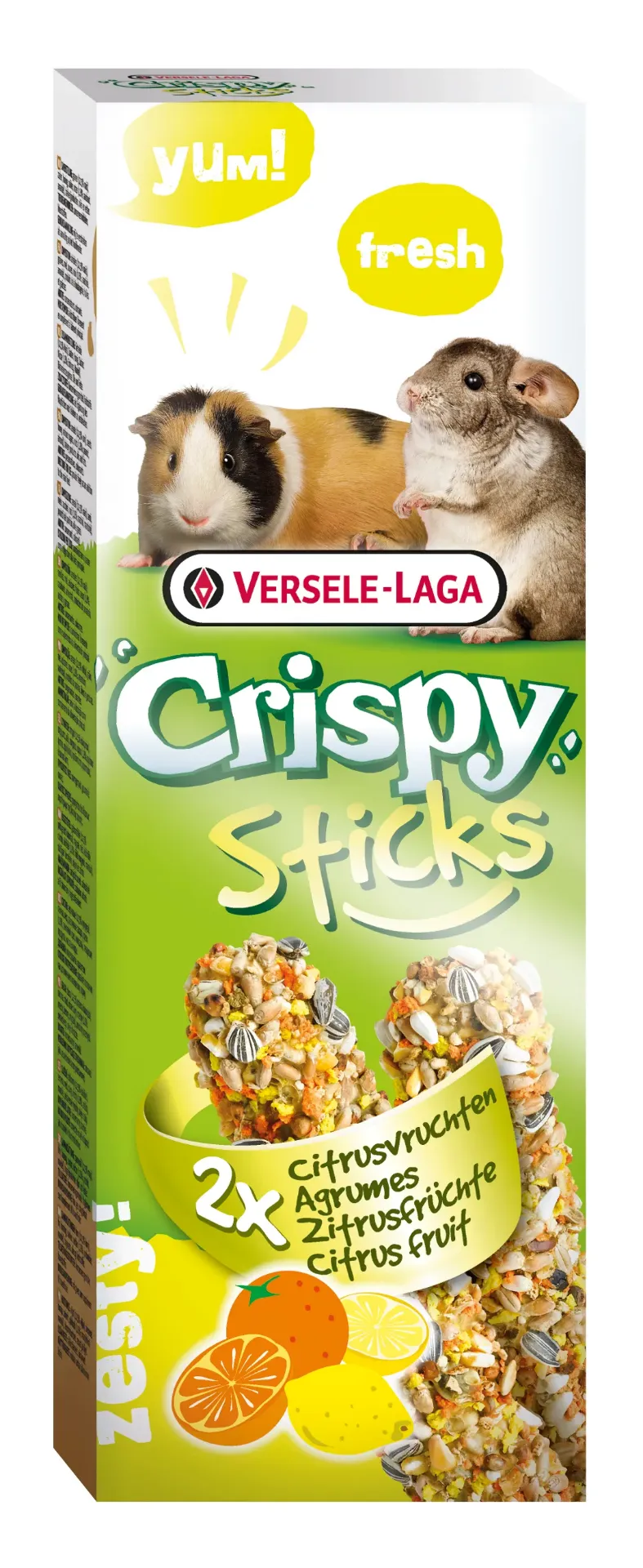CRISPY STICKS CAVIA'S-CHINCHILLA'S CITRUSVRUCHTEN 2 ST 110 G