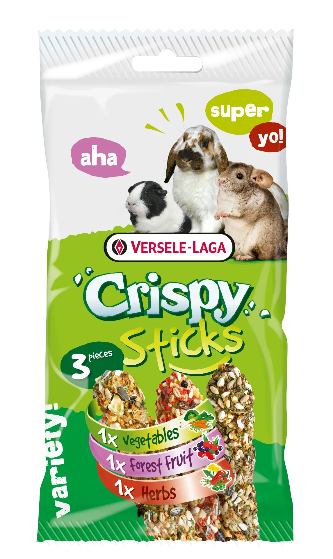 CRISPY STICKS HERBIVOREN TRIPLE VARIETY PACK 165 G