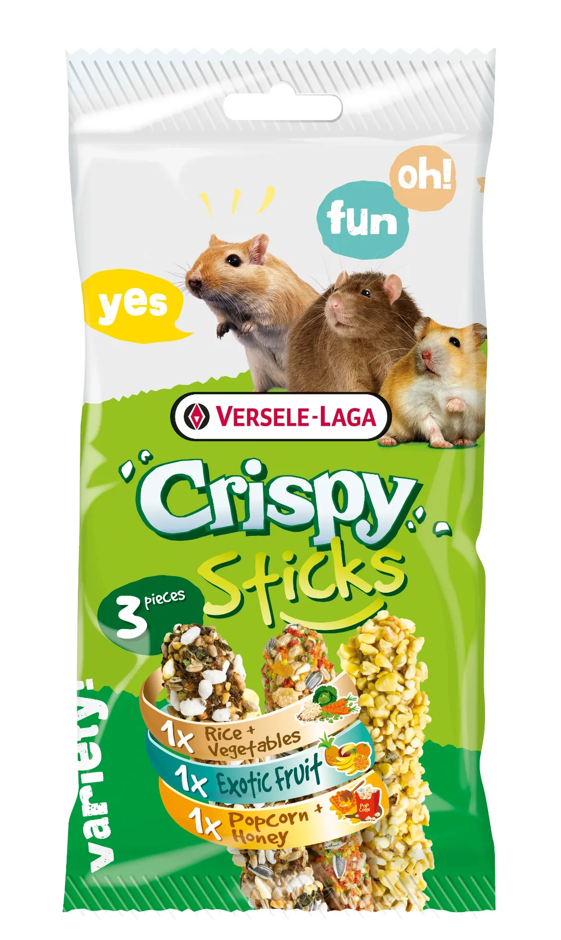 CRISPY STICKS OMNIVOREN TRIPLE VARIETY PACK 160 G