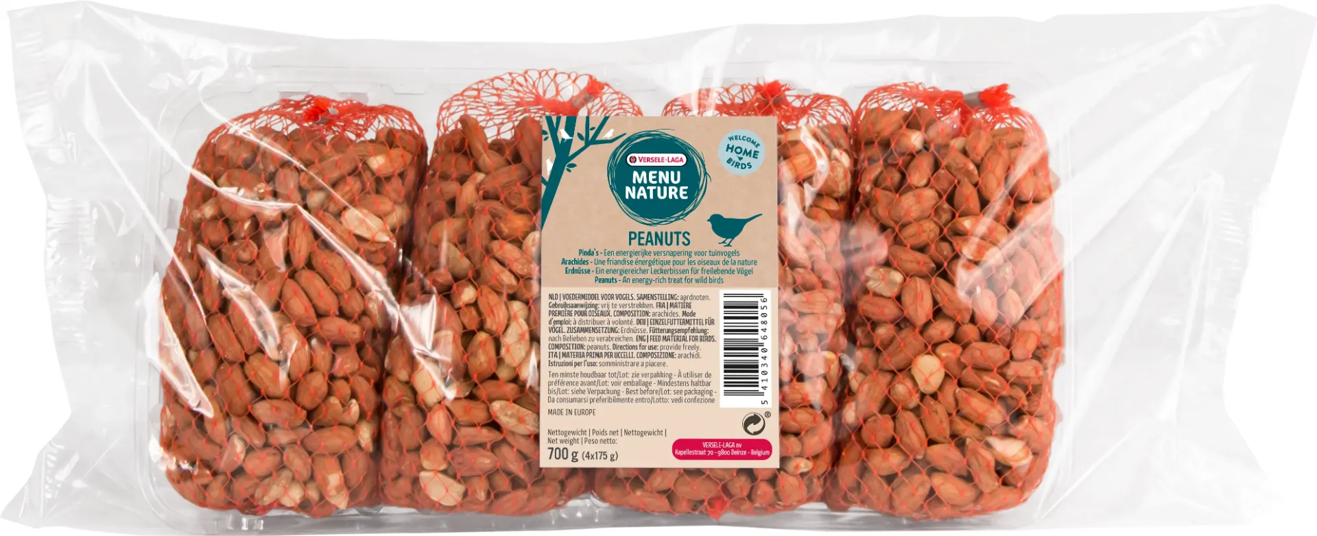 MENU NATURE PEANUTS IN NET - 4 IN TRAY (DISPLAY 24) 700 G