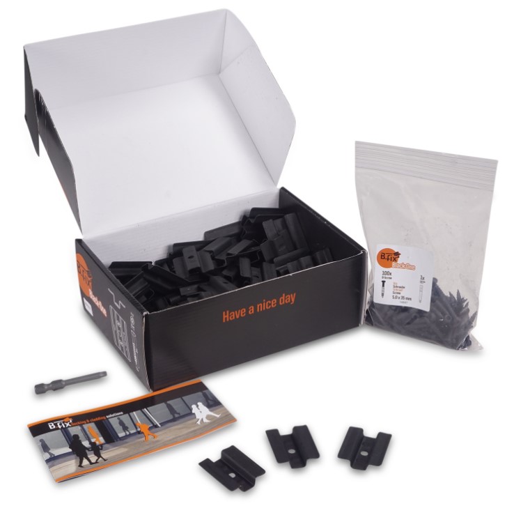 BFIX BLACK ONE + ZELFBORENDE SCHROEF DOOS