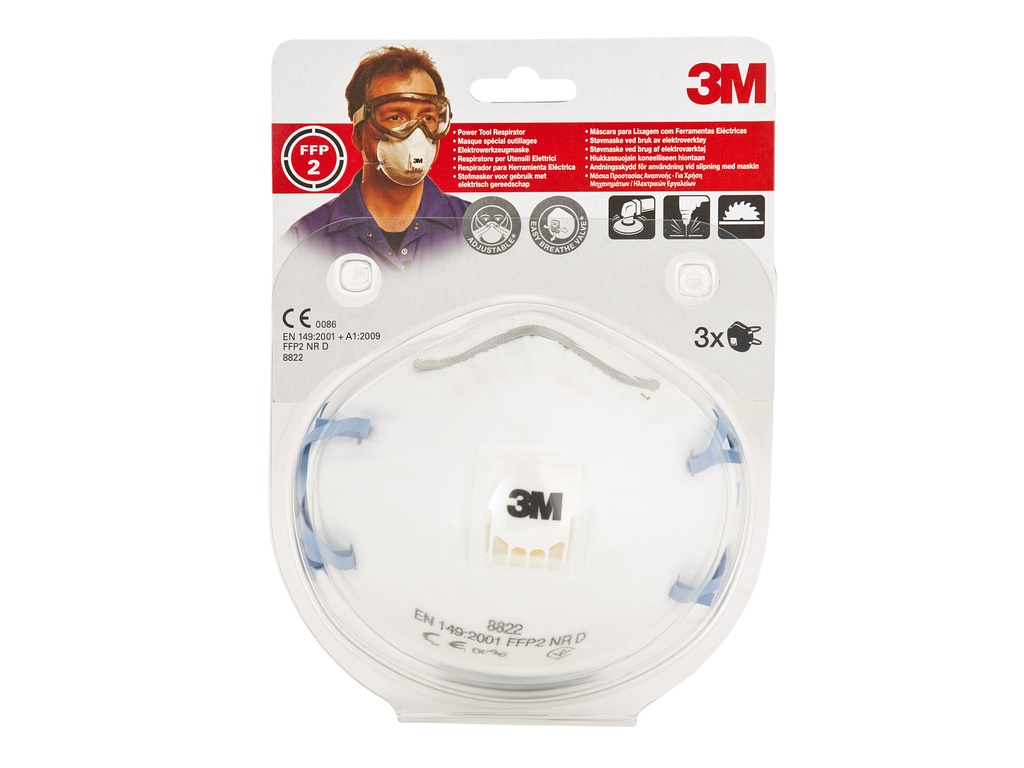 STOFMASKER P2V R 8822C3 - 3ST