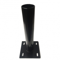 VOETPLAAT VR RONDE EN VIERKANTE PAAL 60 MM ZWART