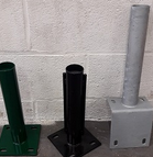 VOETPLAAT VR VIERKANTE PAAL 60/60 GROEN (tot einde voorraad)