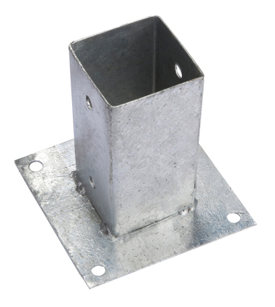 [1007100] BODEMPLAAT. VUURVERZINKT. (71X71X150MM)