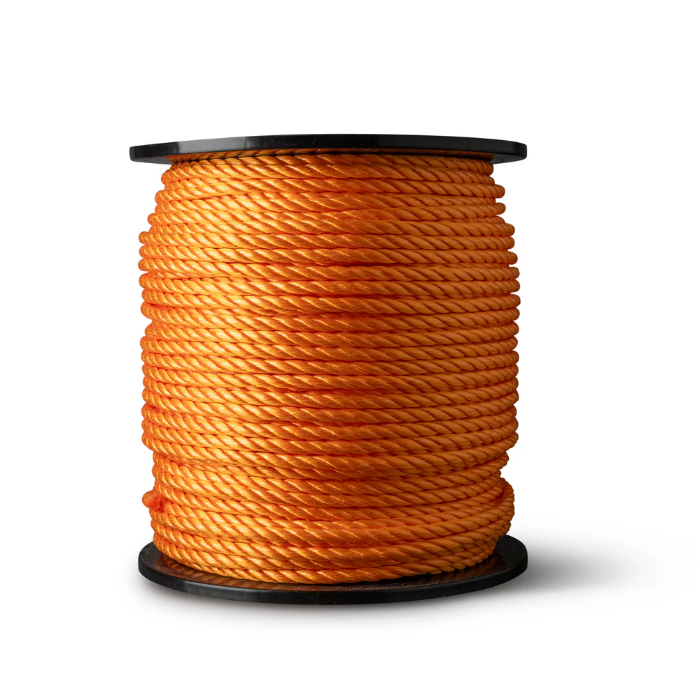 [PPOR12-50] GEDRAAID POLYPROPYLEEN TOUW ORANJE 12 MM - 50 M