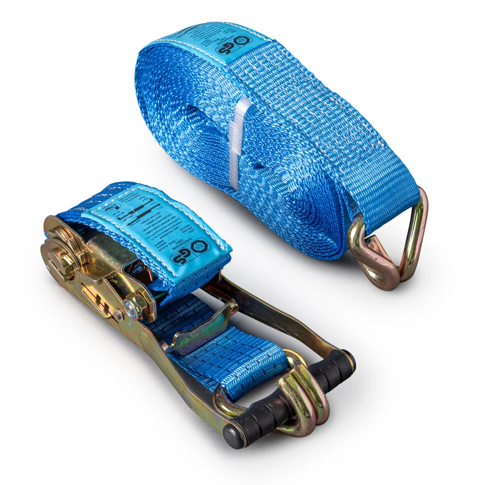 SJORBAND BLAUW 2-DELIG (0.5M+8.5M) 2000/4000daN GESLOTEN HAAK