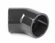 PVC BOCHT 45° LIJM