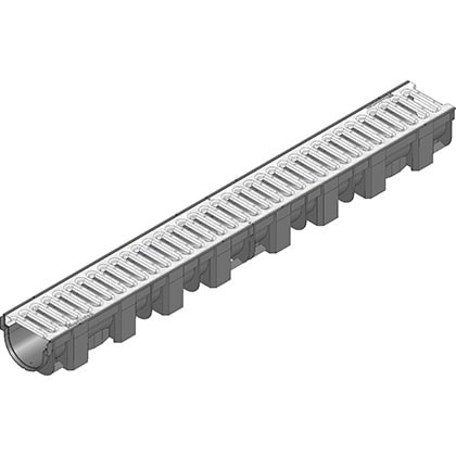 [RC.44300] AFVOERGOOT TOP-X GALVA  1 M  H=89MM (tot einde voorraad)