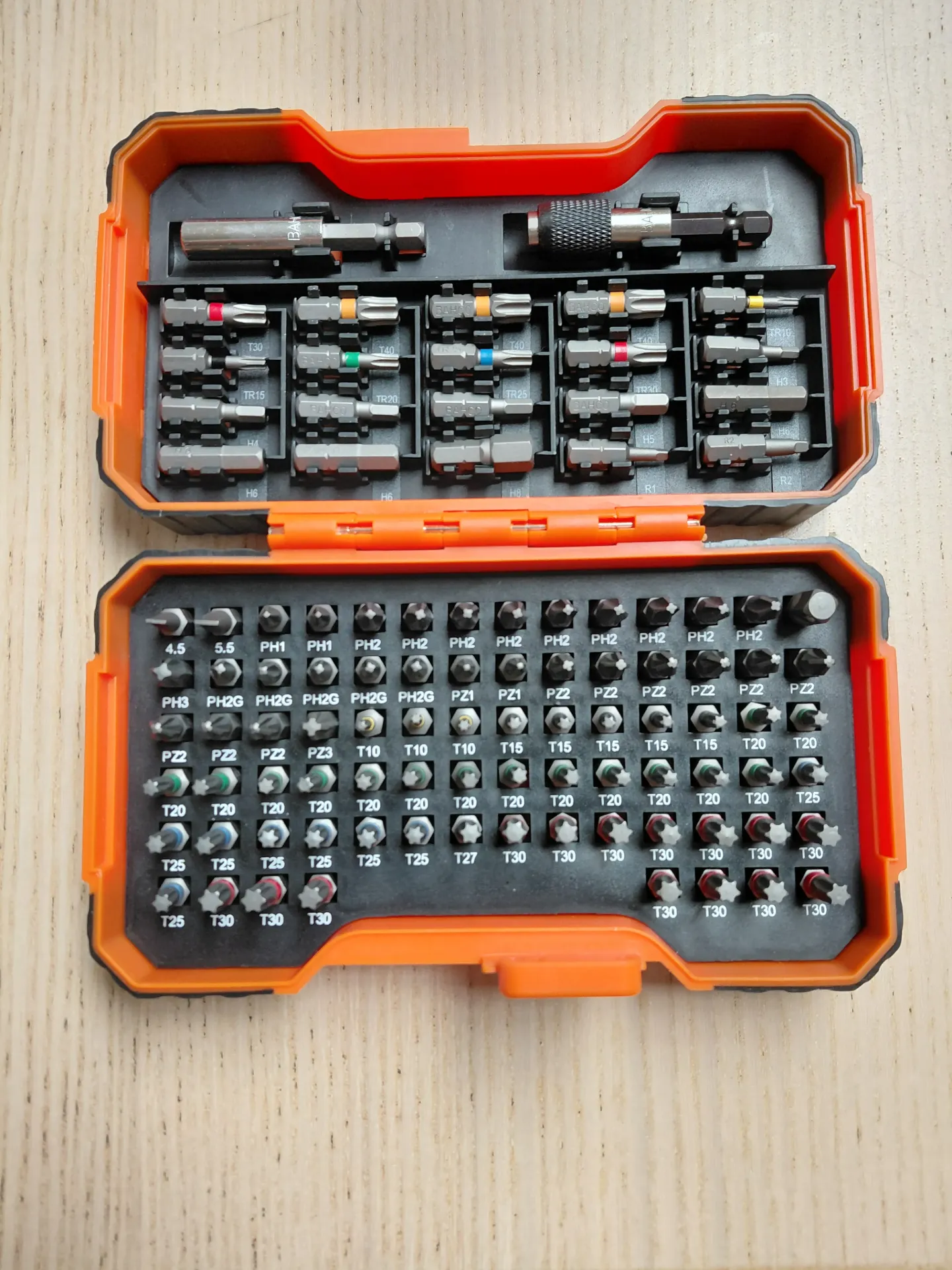 [59/S100BC-IP] BITSET MET GEKLEURDE BITS. 100 DELIG