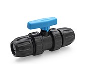 KOGELKRAAN PVC VOORZIEN VAN 25MM PE KOPPELING