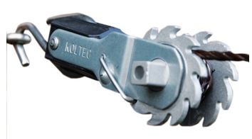 [162-80156-2] KOLTEC KOORDSPANNERS. MET RVS/INOX HAAK EN LOS SCHROEFOOG
