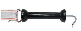 [162-79010-2] KOLTEC POORTGREEP. ZWART MET VASTE LINTKLEM. 2 ST