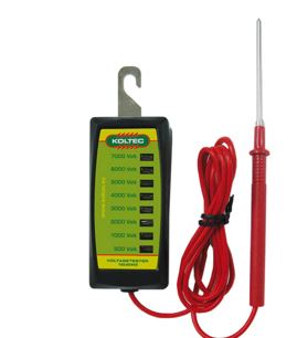 KOLTEC SPANNINGSTESTER 8-TRAPS. INDICATIE METING IN 8 NIVEAUS