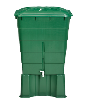 REGENTON 300L RECHTH GROEN + KRAAN (einde voorraad)