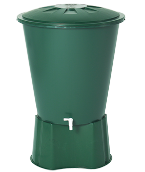 REGENTON 310L ROND GROEN + KRAAN (excl. voet) (einde voorraad)