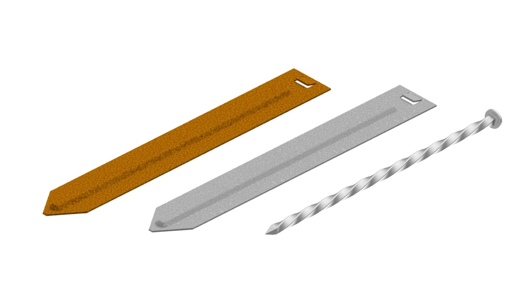 [SC-PEG-WS] ACCESSOIRES PLATTE GRONDPEN T.B.V. FLEX EN RIGID 100 EN 150 MM CORTEN