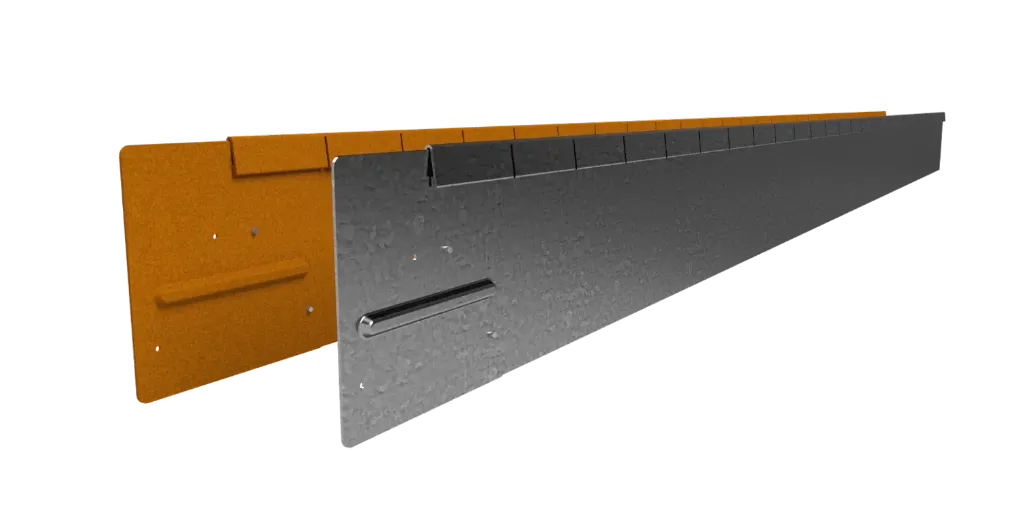 AFBOORDING FLEX 150 MM. CORTEN 220cm