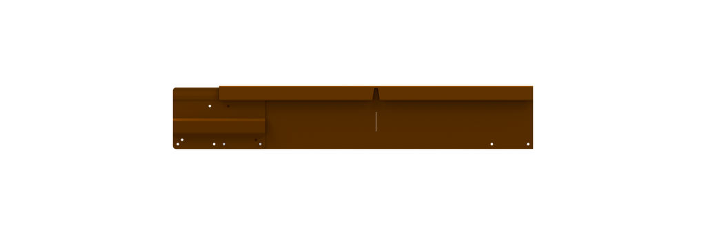 AFBOORDING KANT-EN-KLARE HOEK H 100 MM CORTEN