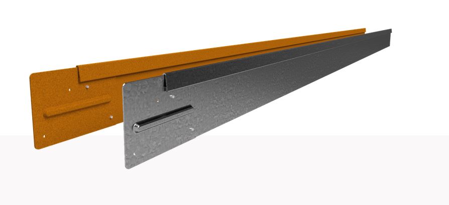 AFBOORDING RIGID H 100 x L 2200mm. CORTEN