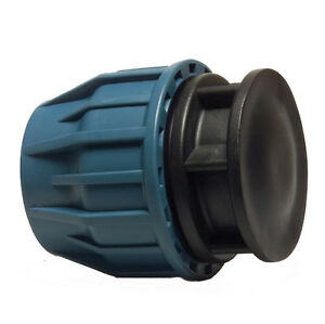 [OP707193] JASON EINDKAP PP 32 MM KNEL 16BAR ZWART/BLAUW DVGW/KIWA/WRAS/SVGW