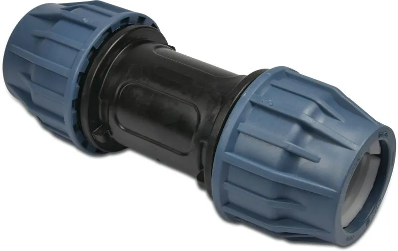 [OP7023904] JASON REPARATIEKOPPELING PP 25 MM KNEL 16BAR ZWART/BLAUW DVGW/KIWA/WRAS/SVGW