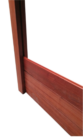 [PDKTGSCHUTSEL] PADOUK TAND/GROEF ±215 X 13 X 2 CM